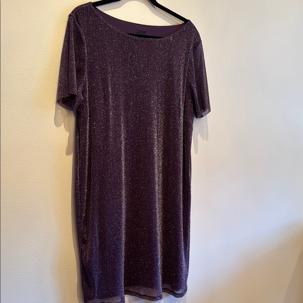 Purple Glitter Short Dress - Reitmans - Rock & Shine Collection